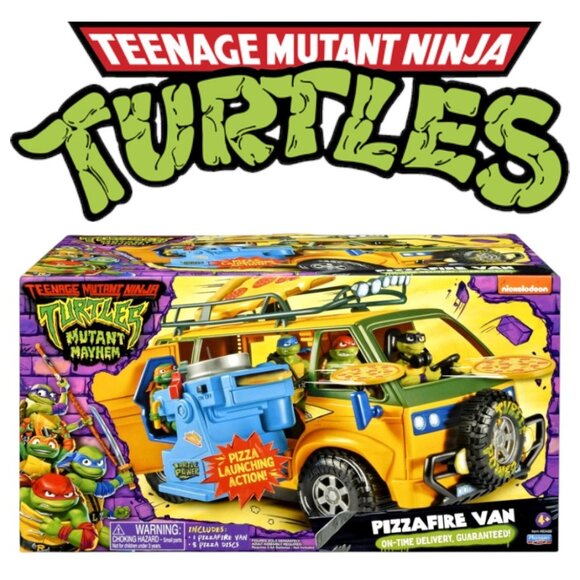 Teenage Mutant Ninja Turtles TMNT Pizza Deliver Van Vehicle Toy Car Mutant Mayhe - Picture 14 of 16